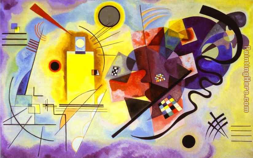 Yellow Red Blue painting - Wassily Kandinsky Yellow Red Blue art painting